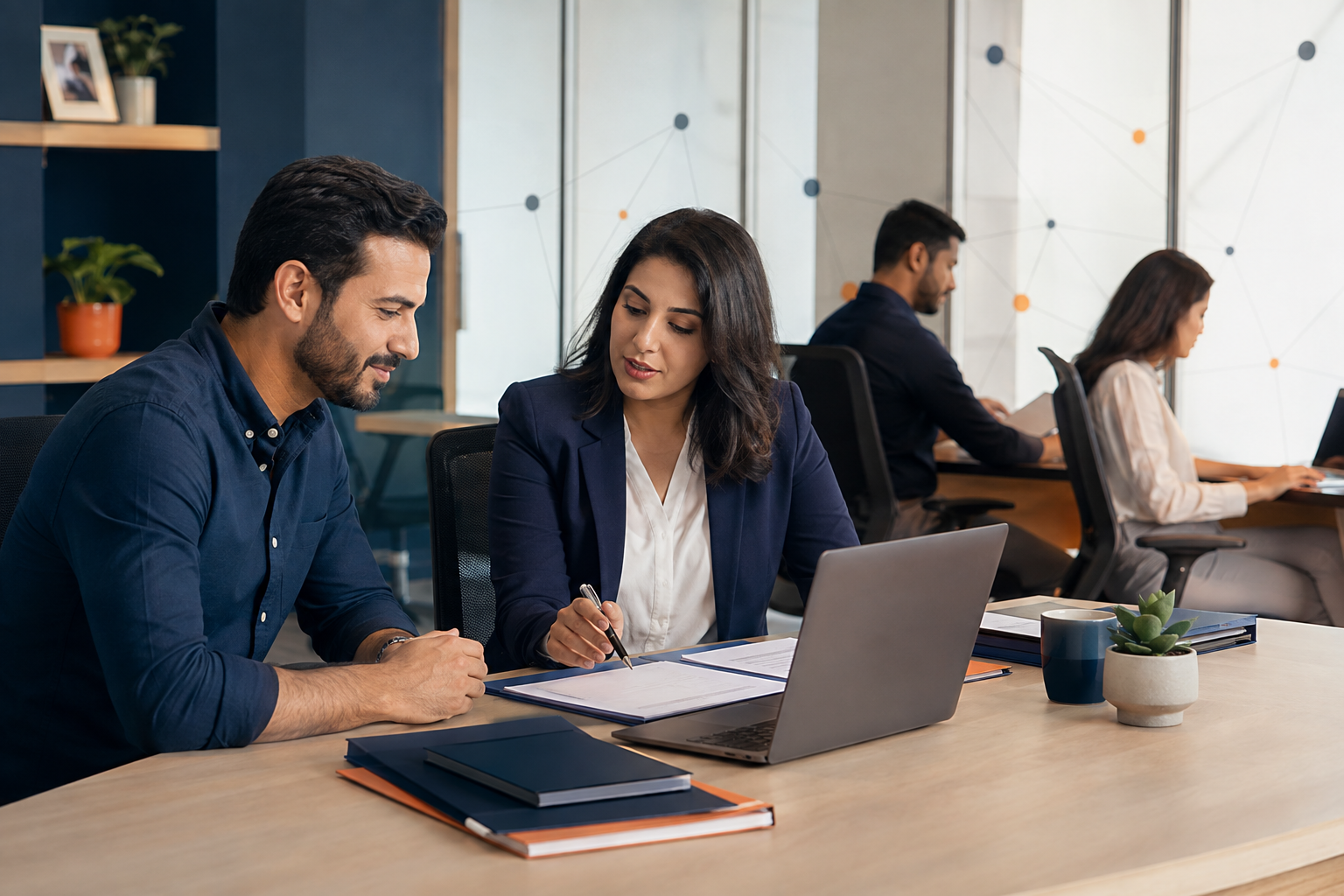 HR advisor helping a small-business owner organise employee processes